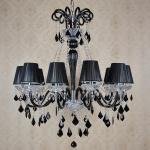 Black huge crystal chandelier for Kitchen Dining room Lighting Fixtures (WH-CY