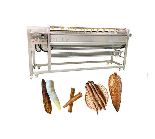 Diamond Spiral Shaft Carrot Potato Cleaning Peeling Machine for Food Beverage