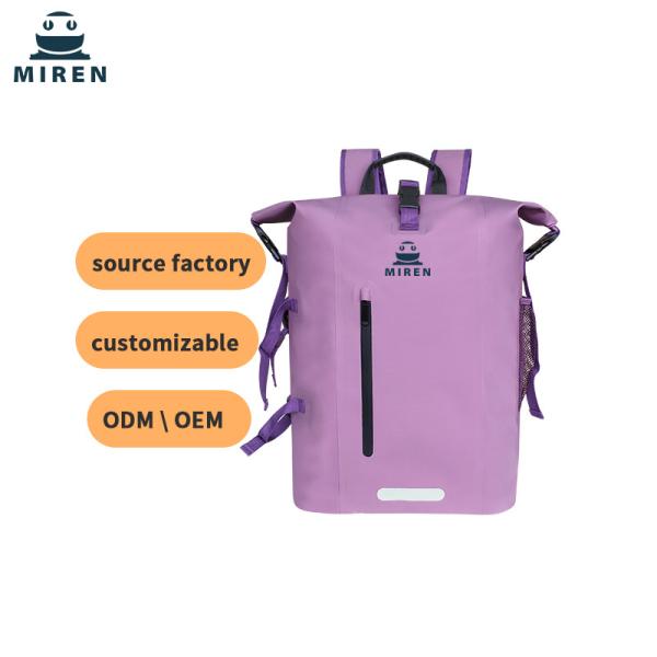 Buy cheap 500D PVC Material Waterproof Dry Bag Backpack Purple Color 30L Capacity from wholesalers