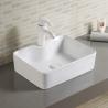 Buy cheap Porcelain Above Counter Top Bathroom Sink 600mm Wide White Rectangle from wholesalers
