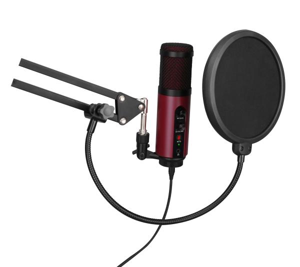 Buy cheap Aluminum Alloy USB Recording Microphone Dual Input Cardioid Condenser Microphone from wholesalers