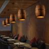 Buy cheap American country loft Wine barrel pendant light E27 light for bar cafe restaurant wooden pendant light(WH-VP-63) from wholesalers