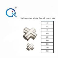 Buy cheap 316 Stainless Steel Grooved Fittings Grooved Cross Tee GB Standard product