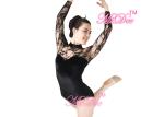 MiDee Leotard Ballet Wear Lace Joints Velvet Gymnastics Performance Dance