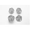 Buy cheap Gold Earrings Design 925 Silver CZ Earrings Oval Swirl Ear Cuff Earrings from wholesalers