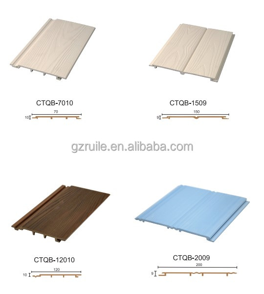 9mm-15mm Thickness PVC Sheet Panel Anti Static WPC Fluted Wall Panel