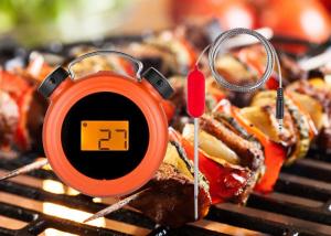 Wholesale Clock Shape Orange Bluetooth Meat Thermometer With Two Probes High Accuracy from china suppliers