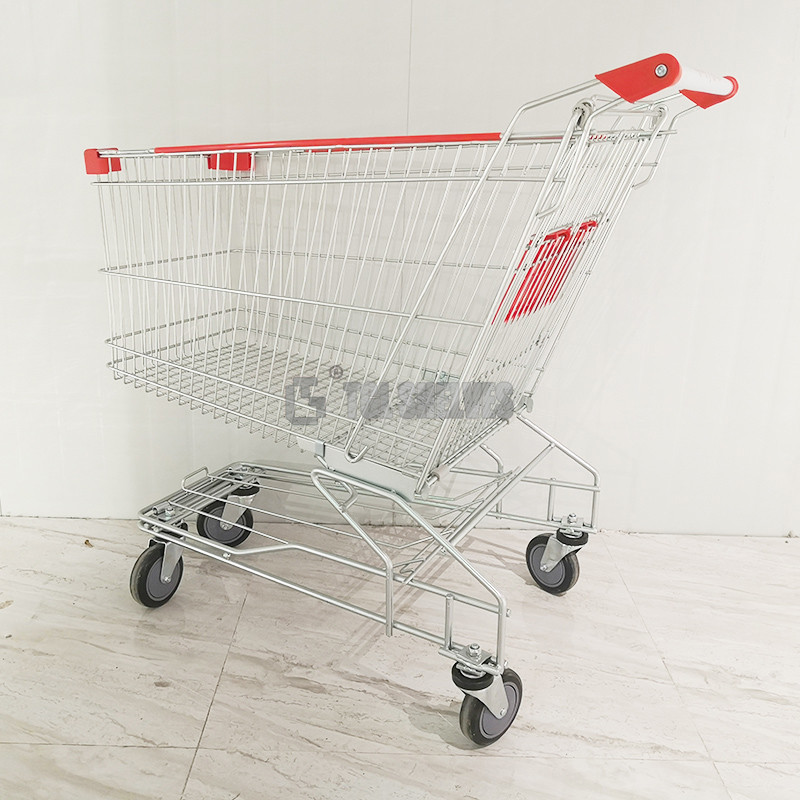 TGL Big Shopping Cart Trolley 75L ODM For Shop Market Aluminium Material