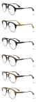Temple Adjustable Imitation Wood Acetate Optical Glasses MR 15144
