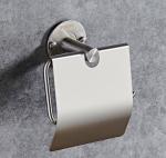 Toilet Roll Paper holder with cover 83506B-Round &stainless steel 304&Brush