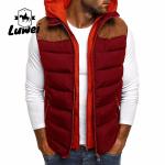 Customized Sleeveless Zip Up Winter Polyester Utility Cotton Men's Quilted