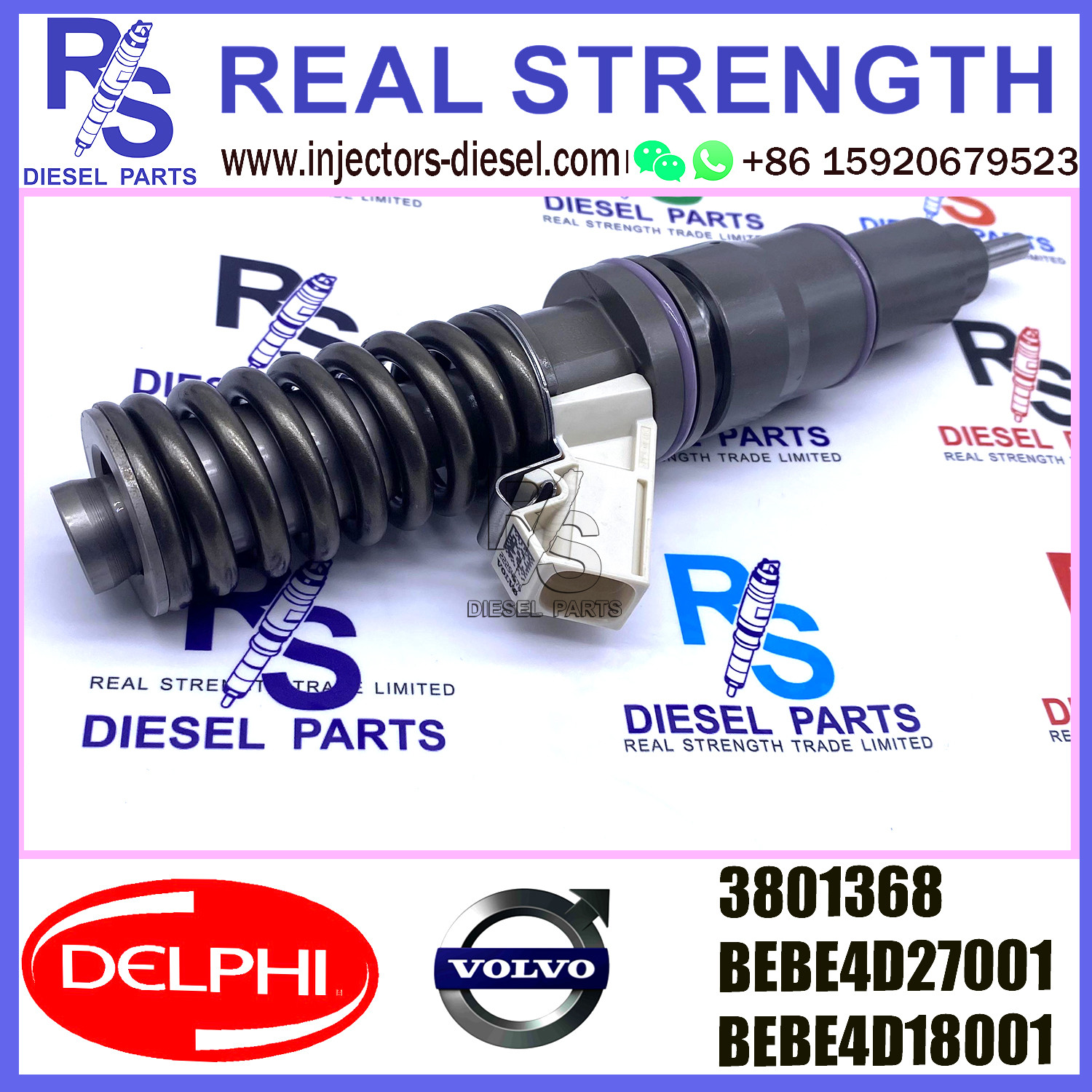 BEBE4D27001 DELPHI Fuel Injector BEBE4D18001 3801368 For V-O-L-V PENTA MD13