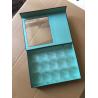Buy cheap Handmade paper gift box food degree rigid cardboard chocolate box with clear PVC Window from wholesalers