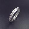 Buy cheap Simple Round Sterling Silver Cubic Zirconia Rings For Girls / Engagement Jewellery from wholesalers