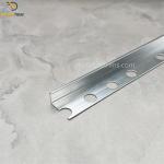 Shiny Silver Aluminum Metal Tile Trims 8/10/12mm L Shape Straight Edge