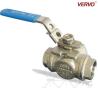 Buy cheap DN20 Three Way Ball Valve 3/4 Inch 1000WOG NPT CF8M Floating Ball Valve 3 Way Stainless Steel Ball Valve Casting Steel from wholesalers