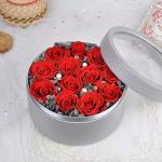 Romantic Everlasting Real Preserved Rose Flower Large Single Rose in Drawer Gift