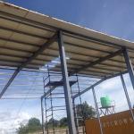 Prefabricated Steel Shed Construction Anti Corrosion Light Steel Garage Sheds