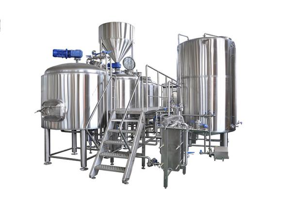 Buy cheap Professional 3 Vessel Brewhouse 2000L Micro Beer Brewery Equipment With Steam Heating from wholesalers