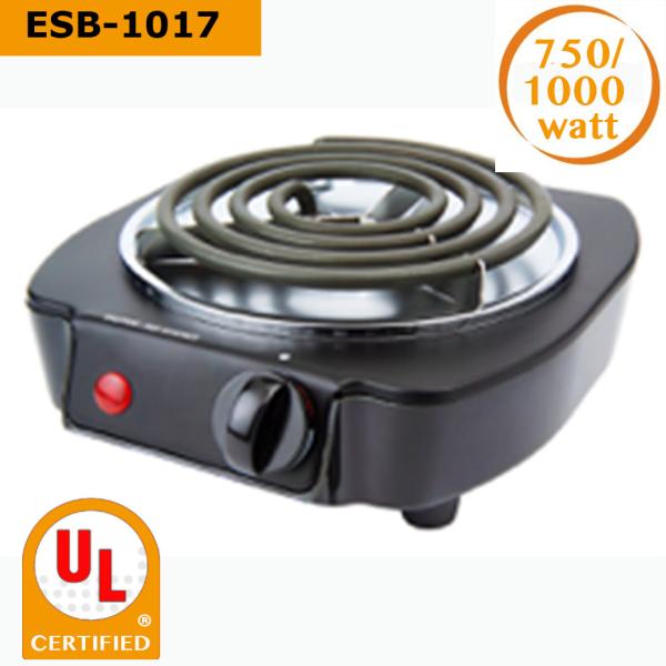 Buy cheap Amazon Best Selling 750/1000 Watt Single Buffet Burner Electric Hot Plate, Black/Silver, UL, camping,school,travel stove from wholesalers