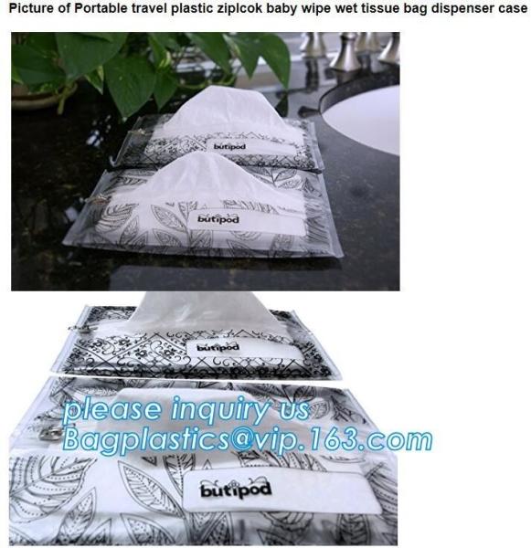Buy cheap Biodegradable BUTIPOD bag, portable travel k baby wipe wet tissue bag, dispenser case packaging, tissue packaging from wholesalers