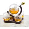 Buy cheap Whiskey Decanter Globe Set with 4 Etched Globe Whisky Glasses for Liquor, Scotch, Bourbon, Vodka, Gifts for Men from wholesalers