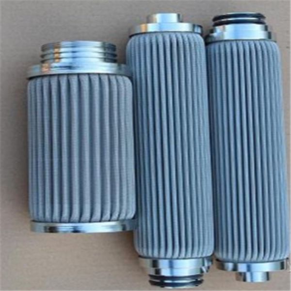 High Porosity Up To 90% And High Permeability sinter Metal Fiber Felt Filter Cartridge