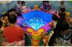 1-12 Players Coin Operated Arcade Machines Fiberglass Fishing Pond