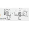 Buy cheap Gold Plated SMP Female Jack Right Angle Flange Mount RF Coaxial Connector from wholesalers