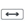Buy cheap Low Cost Rectangular Shaped Sign Outdoor Direction Sign White and Black Traffic Plate On Sale from wholesalers