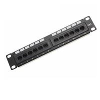 Buy cheap 12 Port Cat 6 UTP Patch Panel for Network Server Rack Cabinet Compact and Space product