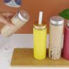 Buy cheap Beverage Round Plastic Pet Boba Juice Bottles Transparent 450ml With Aluminum Lid from wholesalers