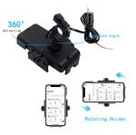 360 Degree 5W Motorcycle Wireless Charger Mount Waterproof For Iphone 12