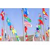 Buy cheap Round Head Stainless Steel Flag Pole Great Wind Resistance Customized Thickness from wholesalers