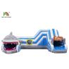 Buy cheap Indoor 6.5x5.5m Blue Shark Inflatable Bounce Obstacle Course from wholesalers