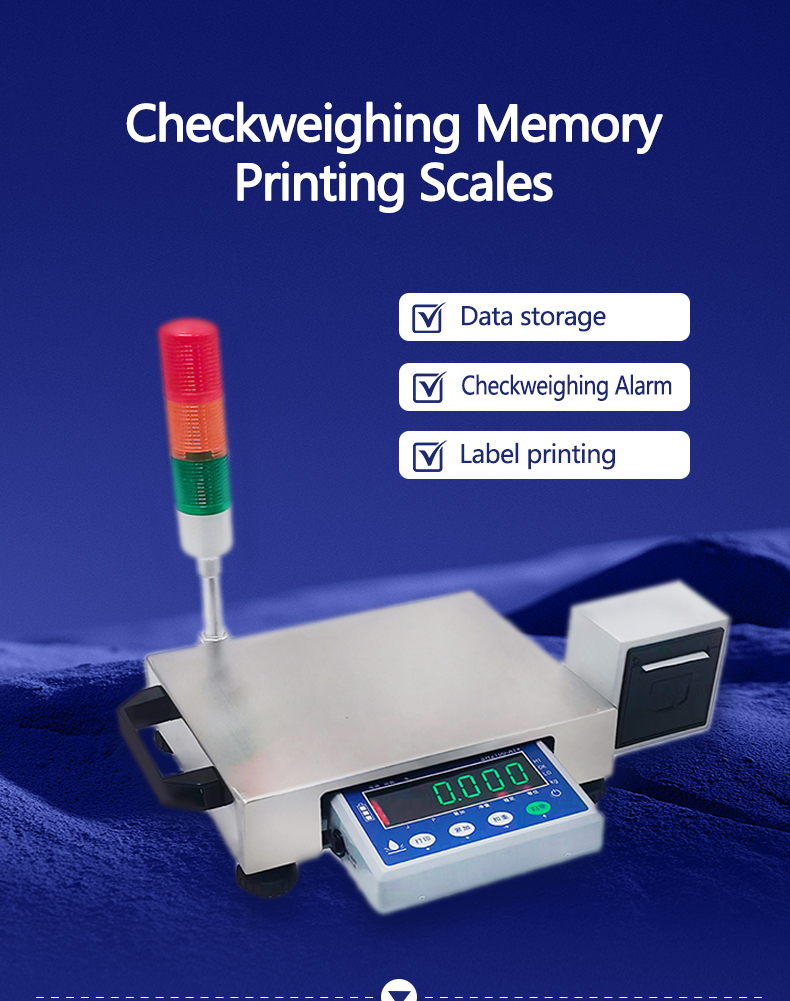 Customized Support SOHE ATJP 30KG Bluetooth Print Tickets Food Processing Plant Scale