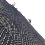 Buy cheap Outdoor Construction Road Way 200 356 HDPE Plastic Green Black Geocell Retaining from wholesalers