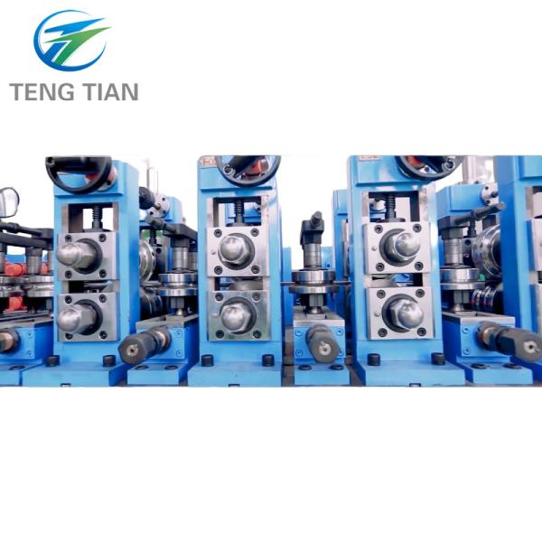 High Frequency Welded Pipe Mill HG426 Welding Pipe Machine Carbon Steel Blue For