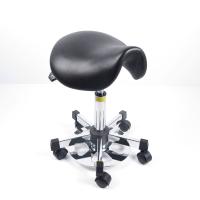 Buy cheap Polyurethane Ergonomic ESD Chairs Swivel Saddle Stool Adjustable Seat Angle product
