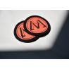 Buy cheap Microfiber Printed Silicone Custom Clothing Patch 1.8mm Transparent from wholesalers