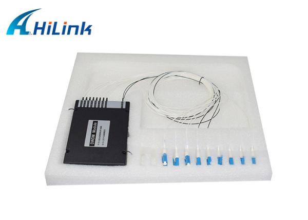 Buy cheap 8CH WDM Equipment 100GHZ DWDM MUX Demux Dual Fiber Duplex LC UPC C Band ABS Box from wholesalers