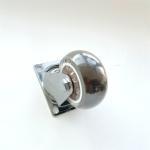 Screw Stem Swivel Lockable 3 Inch Caster Wheels Lockable Castors Steel Plate