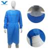 Buy cheap Cross Infection Prevention Adult Gown Blue SMS Fabric Disposable Surgical Isolation Clothing from wholesalers