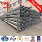 Hot Dip Galvanized Q345 GR65 Electric Power Pole For Longevity And Corrosion