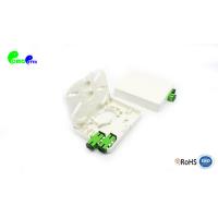Buy cheap Wall Mount 2 / 4 Ports Fiber Face Plate Compact Fiber Termination Box For SC FC product