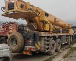 XC MG Hot Selling Model Mobile Crane 75 Tons 4 Shafts Included Red and Yellow