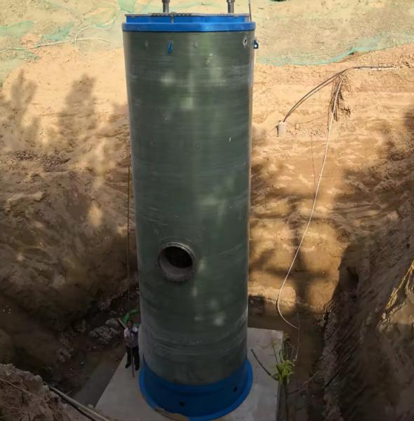 Grp Fiberglass Frp Sewage Pump Station Prefabricated Integrated Domestic