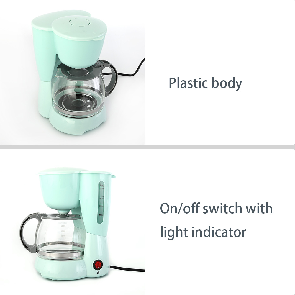 Small 5 Cups Electric Drip Coffee Maker 650W For Kitchen