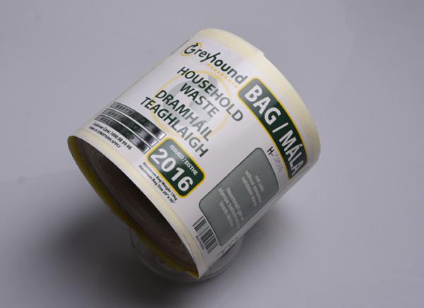 Buy cheap Print Eco friendly strong adhesive paper barcode household waste tracking sticker labels roll from wholesalers