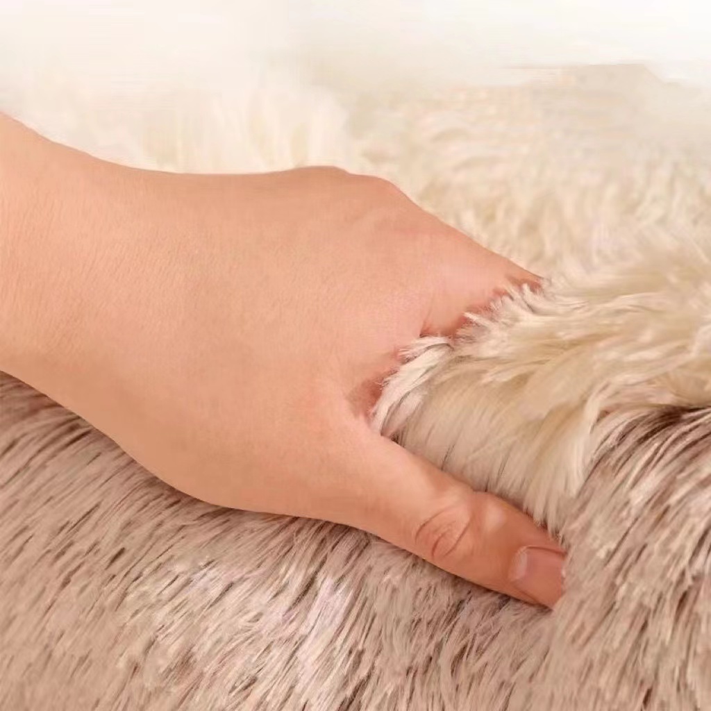 Eco Friendly Soft Long Plush Pet Sleep Bed Felt Sponge For Large Small Kittens
